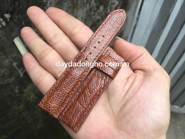 Dây đồng hồ da đà điểu -DD3